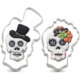 Liliao Halloween Skull Cookie Cutter Set - 2 Piece - Skull W