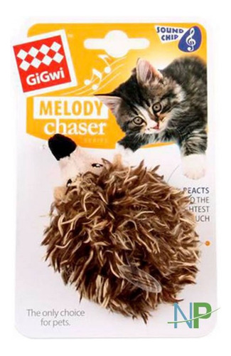Juguete Interactivo Con Sonido Para Gatos - Erizo - Gigwi