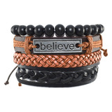 Brazalete Pulsera Believe Hombre