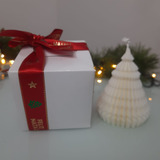 Vela Aromática Árvore De Natal 3d Minimalista Pequena 60g