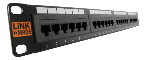 Patch Panel Linkmade 24-rj45 Cat5e Utp 1u Clickbox