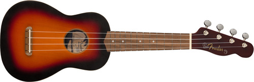 Ukulele Fender Venice Soprano Sunburst, Meses E Frete. Cor: Sunburst