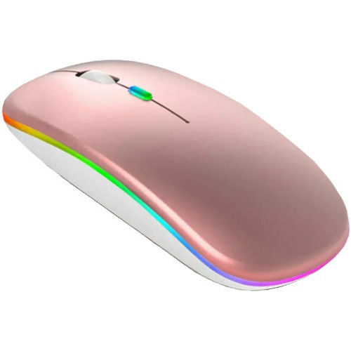 Mouse Ratón Recargable 2.4ghz Bt Inalámbrico Led Pc Laptop
