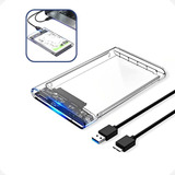 Case Para Hd Externo Ssd Transparente Note Sata 2.5 Usb 3.0