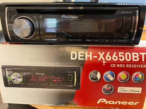 Stereo Pioneer Deh-x6650bt Con Mando Original Renault