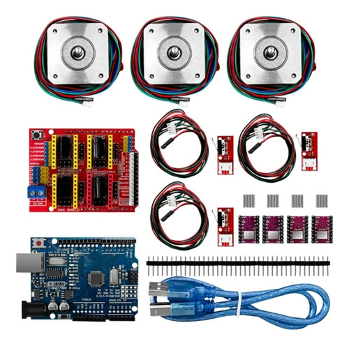 Kit Cnc 3 Nema 17 Arduino Impresora 3d Motor Paso A Paso 