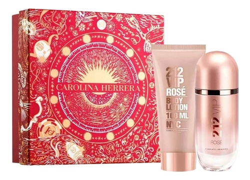 Kit Carolina Herrera 212 Vip Rosé 80ml + Hidratante 