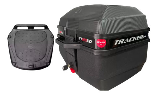 Bau Bauleto Stoned 35l, + Base Universal, Estilo Givi Maior