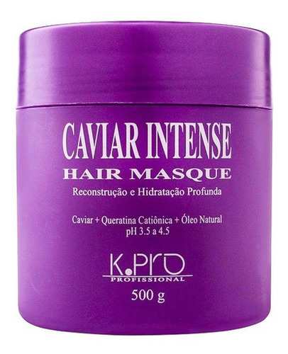 Kpro Máscara Nutrição/proteção Da Cor Caviar Intense 500g