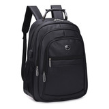 Bolsa Executiva Mochila Grande Escolar Couro P/ Notebook Usb