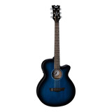 Guitarra Electroacústica Dean Axs Performer A/e Blue Burst Orientación De La Mano Diestro