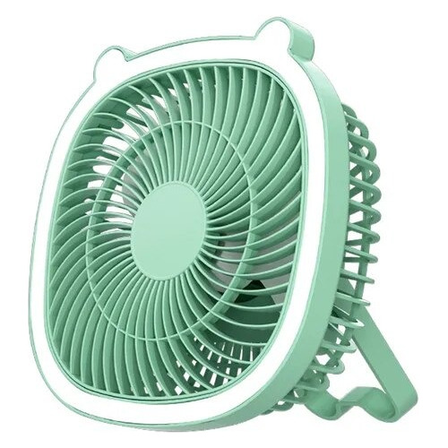 Ventilador Recargable Portátil Con Luz Led 