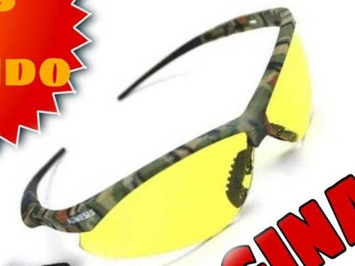 Lentes Nemesis Original Camuflaje Mica Ámbar Con Cordón