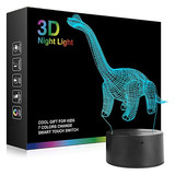 Lámpara De Noche 3d De Dinosaurio, Lámpara De Mesa Le...