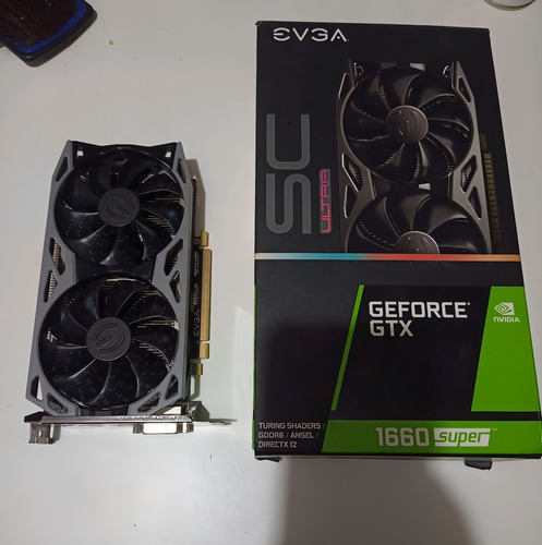 Tarjeta Gráfica Evga Geforce Gtx 1660 Super Sc Ultra Gaming