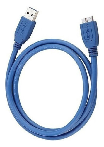 Cable Usb-a A Micro Usb 3.0 Disco Externos Netbook R8 Color Negro