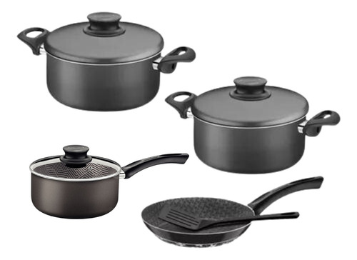 Set Batería De Cocina Olla Sartén Tramontina Paris 8 Piezas