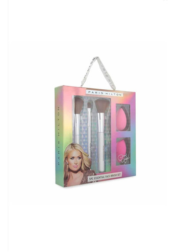 Estuche De Brochas Y Esponjas Para Maquillaje Paris Hilton.
