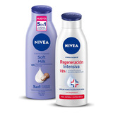 Kit Nivea Creme Para Pieles Extra Secas Reg Int + Soft Milk