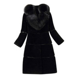 Abrigo Sintético R Coats Para Mujer, Elegante, Grueso Y Cáli