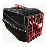 Caixa De Transporte Black N4 Cachorro Gato Cão Cor Vermelho