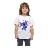 Camiseta Camisa Adulto  Infantil Lilo Stitch Coração Angel#4