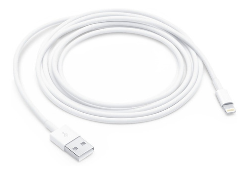 Cable De Datos Apple Lightning A Usb Tipo A 2 Metros Blanco