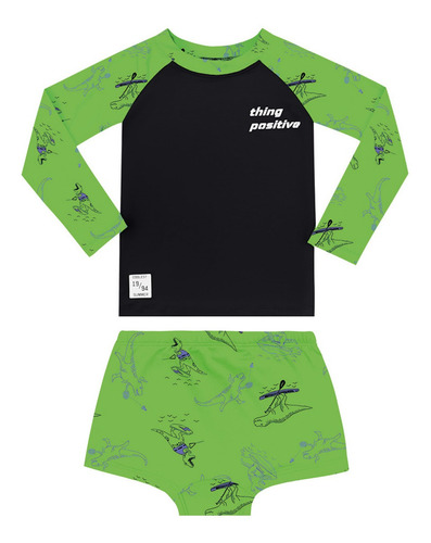 Conjunto Roupa De Banho Infantil Crianca Praia Fakini Uv-50