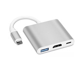 Hub Adaptador Turbo Usb Tipo C A Hdmi + Usb 3.0 + Usb-c