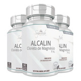 Kit 3 Alcalin Cloreto De Magnésio P.a. 60 Cápsulas 500mg Sabor Sem Sabor