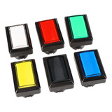 Eg Starts 6 Botones Led Rectangulares De Arcade Para Juegos