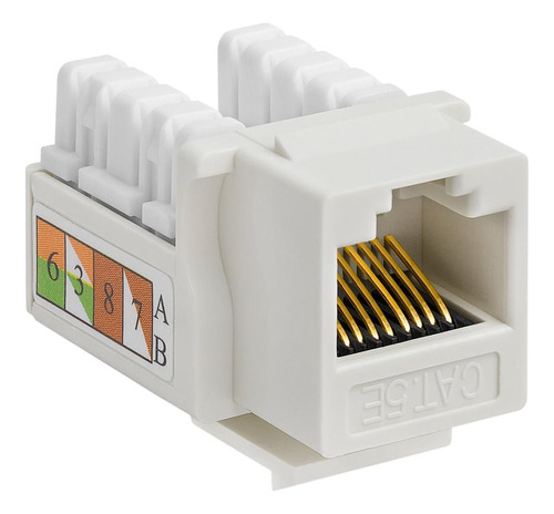 Jack Rj45 Keystone Ficha Conector 5e Utp Autocrimpeable X10