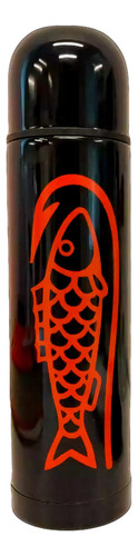 Termo Botella Bahco Acero Inox. Bala Pico Matero 0.5 Litro Color Negro