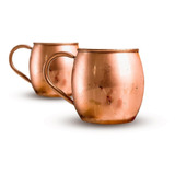 Set 2 Mug Lisos 100% Cobre - República Del Cobre