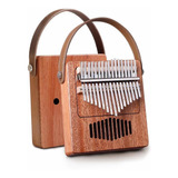 Kalimba Piano Pulgar 17 Teclas Con Madera De Caoba Mbira Ins