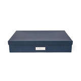 Bigso Sverker Document Storage Box, Azul Marino