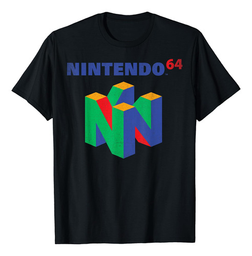 Nintendo 64 Classic Logo Retro Vintage Polera Gráfica Cami