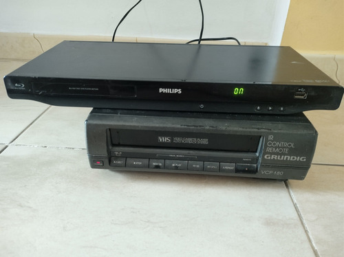 Dvd Philips + Video Reproductor Vhs - Sin Control, A Revisar