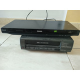 Dvd Philips + Video Reproductor Vhs - Sin Control, A Revisar