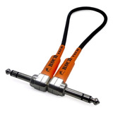 1 Cabo P/ Pedal P10 90°(l) Estéreo Balanceado Trs 60cm Cor Laranja