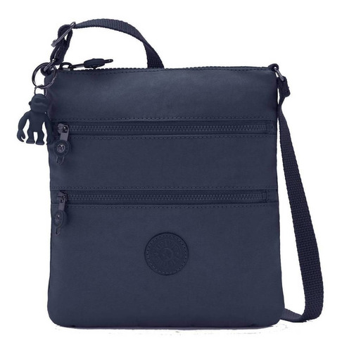 Kipling Keiko Liso Bolsa Crossbody 100% Original Color Blue Bleu 2