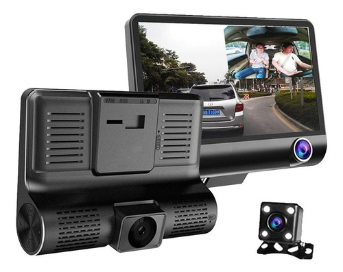 Dash Cam 1080p Para Carro Triple Cmara 3 En 1 Para Carro Foto 5
