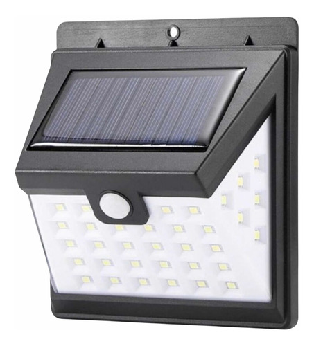 Lámpara Panel Solar Aplique Aplique Exterior Con Sensor Mov