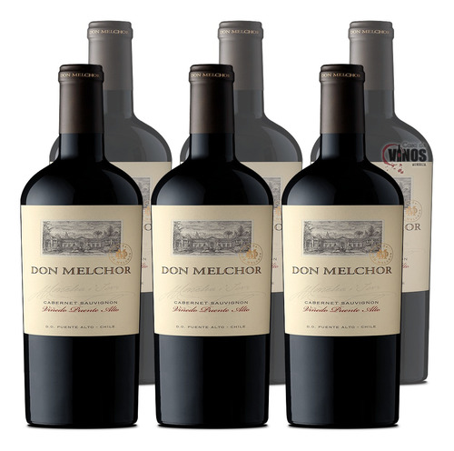 Vino Don Melchor Cabernet Sauvignon Caja Madera X6 Unidades