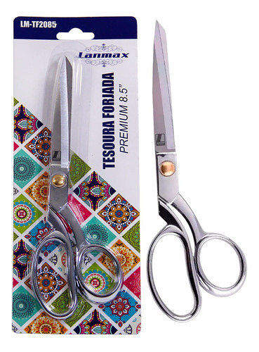 Tesoura Forjada 8,5 Pol  21,6cm Lanmax Profissional Alfaiate