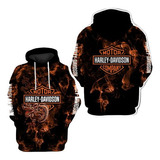 Sudadera Con Capucha Unisex Harley Davidson Dragon Mot Tenis