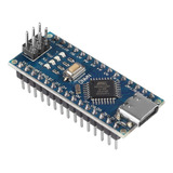 Arduino Nano Compatible Atmega328 Usb C Con Pines Soldados