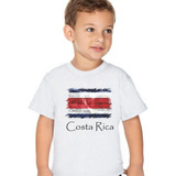 Camiseta Infantil Costa Rica País Bandeira