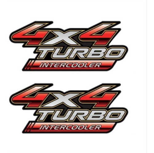 2 Calcos Toyota Hilux 4x4 Turbo Intercooler Calcomania