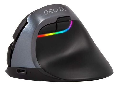 Delux Mouse Inalámbrico Silencioso Recargable, 4000dpi